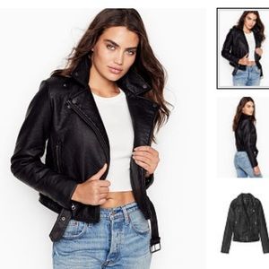 💋Victoria's Secret Moto Jacket - RARE - NWT - Soft & Sexy- Small, Black